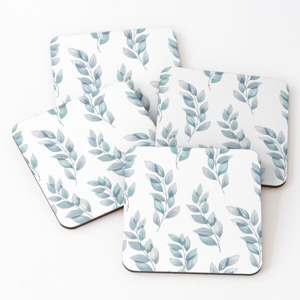 Item preview, Delicate translucent leaves watercolor print.  Spring transparent foliage. Romantic leafy composition designed and sold by likapix.