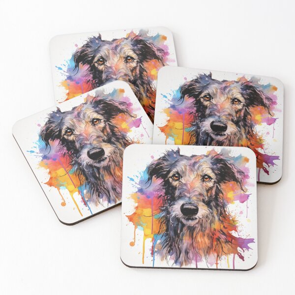 Item preview, Deerhound pink prints designed and sold by aghnadarragh.