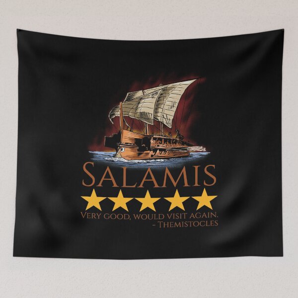Item preview, Ancient Greek Trireme - Battle Of Salamis - History Meme designed and sold by Styrman.