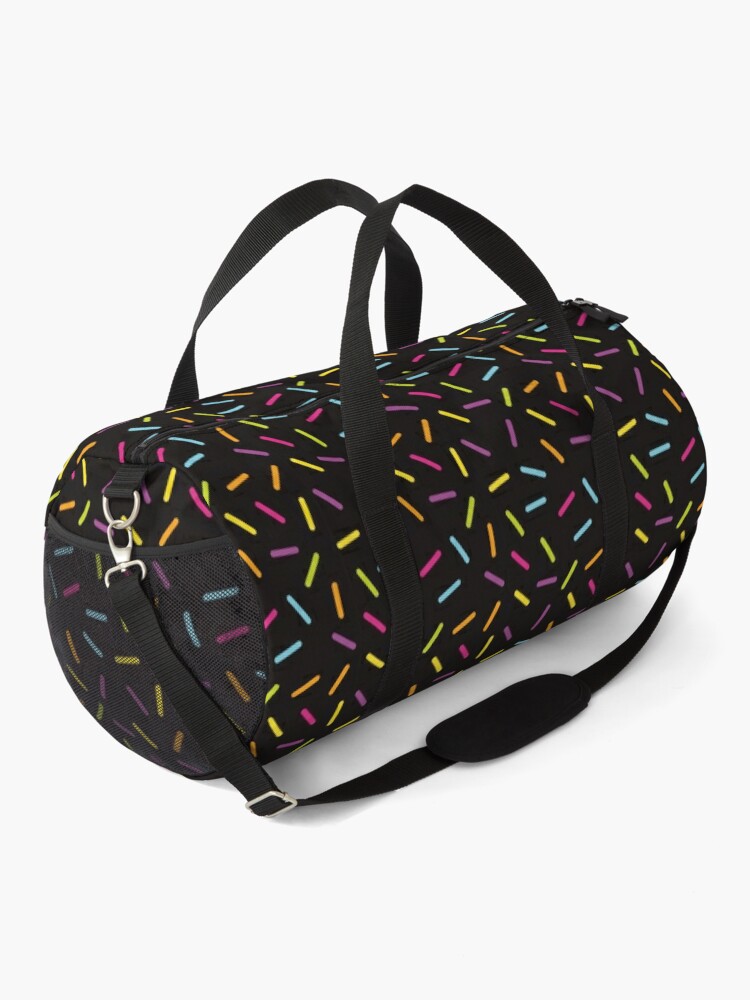 Discover 80s Colorful Lines Duffel Bag