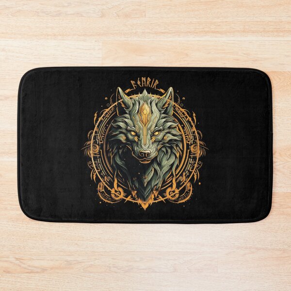 Item preview, Fenrir Nordic Wolf Loki Monstrous Vikings Lover Scandinavian designed and sold by Chmielayka.