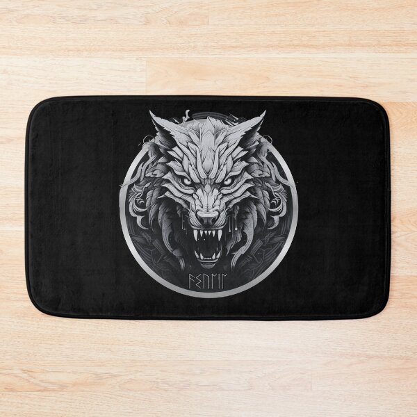 Item preview, Fenrir Nordic Wolf Loki Monstrous Vikings Lover Scandinavian designed and sold by Chmielayka.