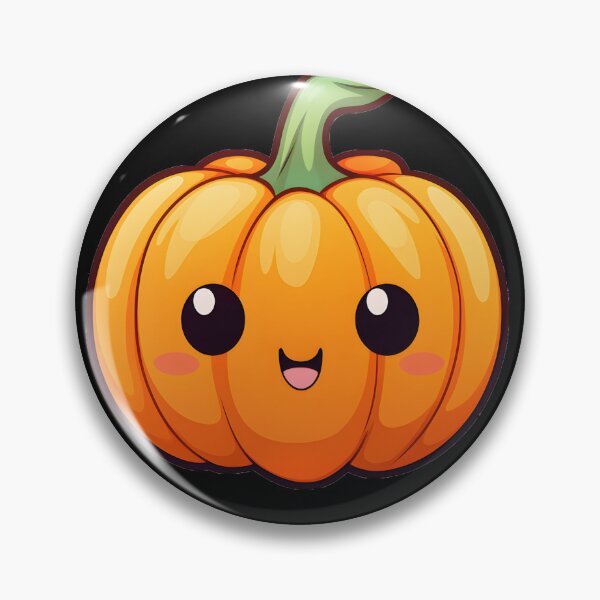 Item preview, cute pumpkin face  designed and sold by Wickystickers.