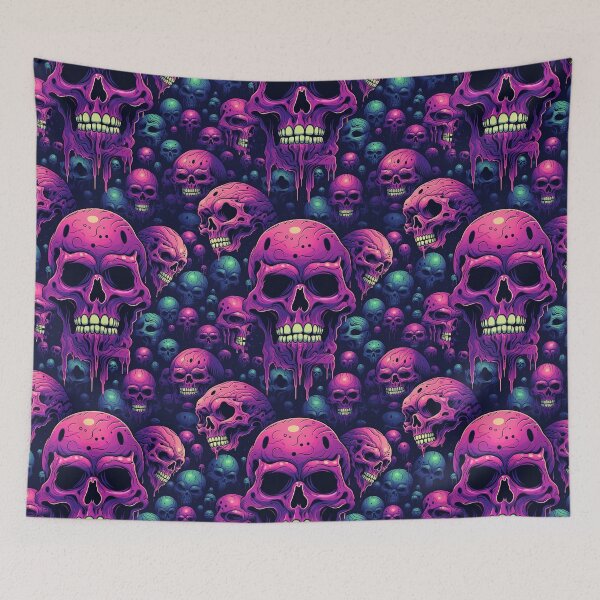 Item preview, Purple Skull Pattern designed and sold by Ricisme.