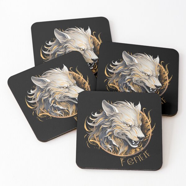 Item preview, Fenrir Nordic Wolf Loki Monstrous Vikings Lover Scandinavian designed and sold by Chmielayka.