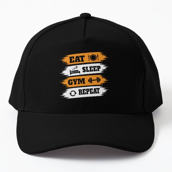 Gym Gift PAPA Hats for Men Eat Sleep Gym Repeat Hats Gym Baseball Cap for  Men