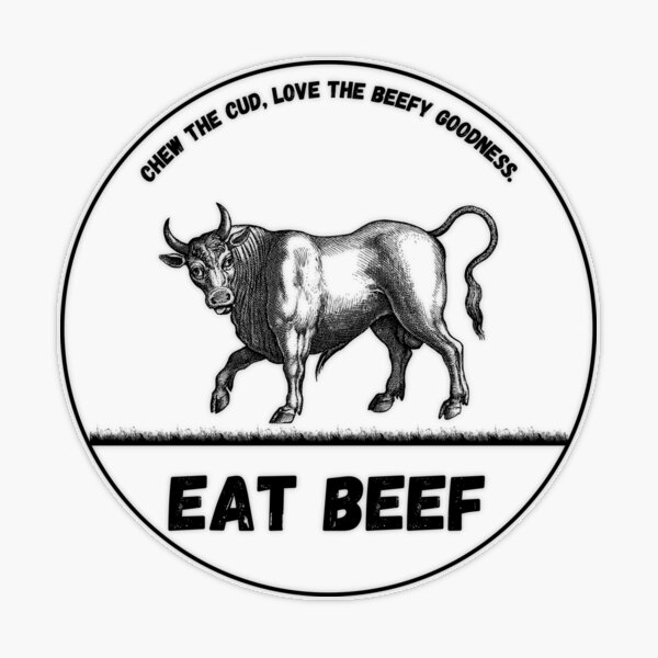 Eat Beef gifts for BBQ lovers Poster for Sale by DesignAP