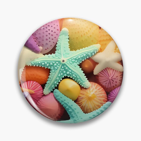 Item preview, a pile of colorful starfishs sitting on top of each other designed and sold by Dark Fantasy Store.