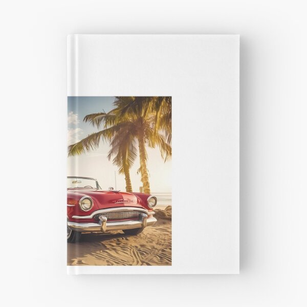 Item preview, a red car parked on top of a sandy beach designed and sold by Dark Fantasy Store.