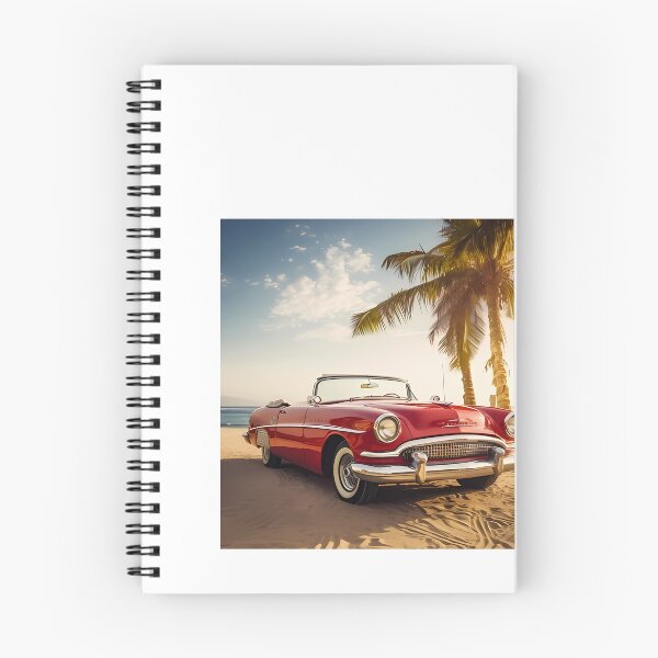 Item preview, a red car parked on top of a sandy beach designed and sold by Dark Fantasy Store.
