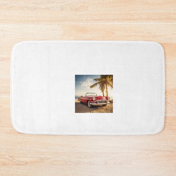 Item preview, a red car parked on top of a sandy beach designed and sold by Dark Fantasy Store.