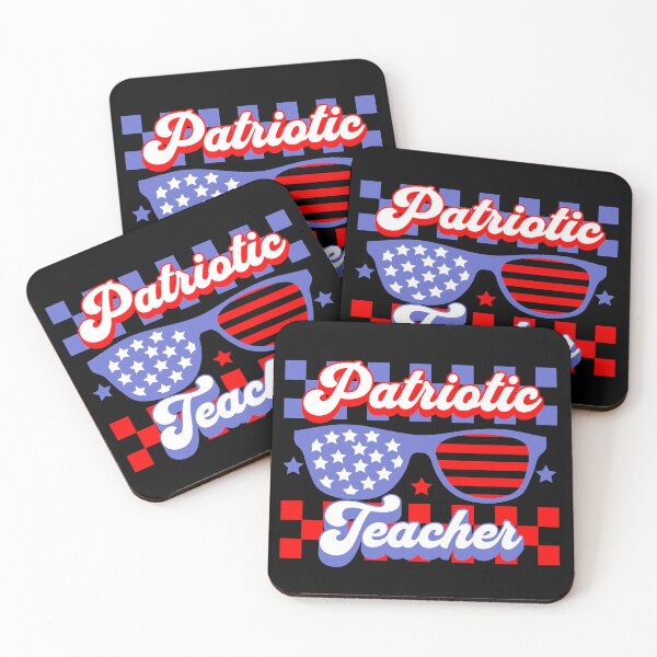 Item preview, Patriotic Teacher with Stars and Stripes Sunglasses designed and sold by TheUSAFantasy.
