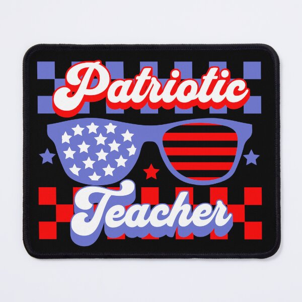 Item preview, Patriotic Teacher with Stars and Stripes Sunglasses designed and sold by TheUSAFantasy.