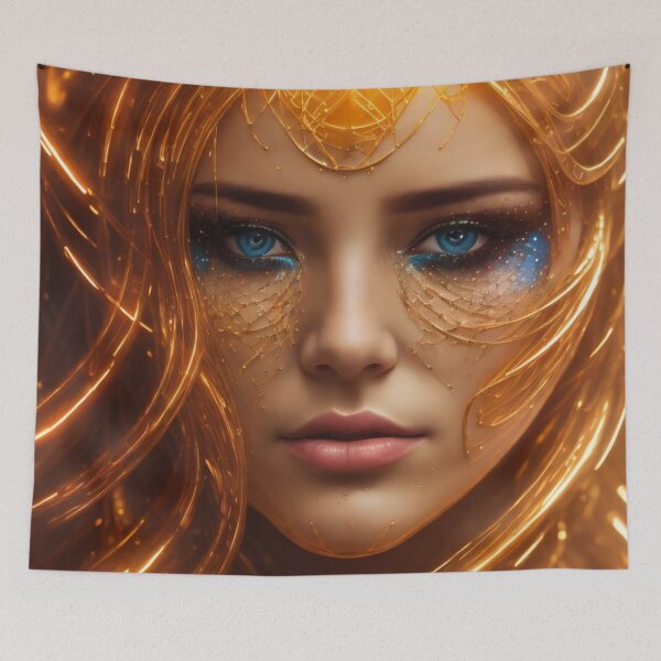 Item preview, Portrait of woman in space designed and sold by jsebouvi.