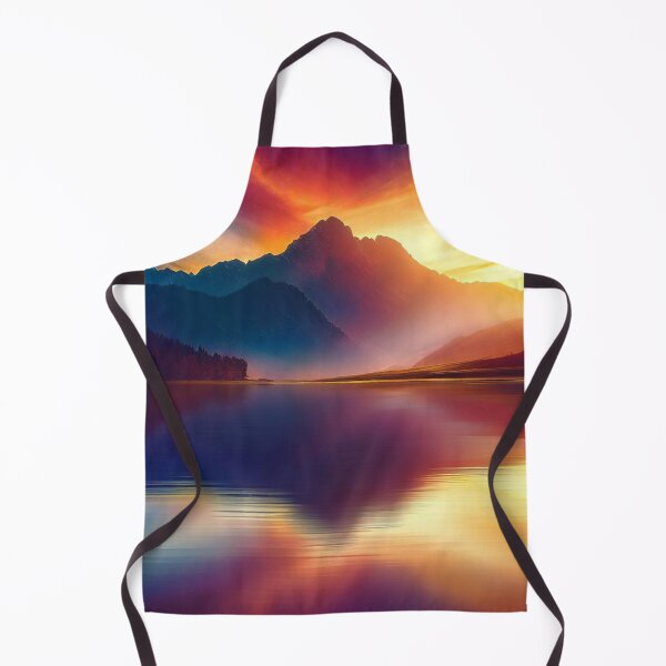 Item preview, Ethereal Majesty: Sunset Over the Tranquil Mountain Lake 1 designed and sold by The Digital Compass.