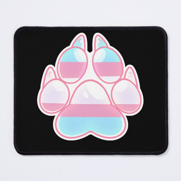 Item preview, Trans Pride flag Paw print  designed and sold by FuzzyCraze.