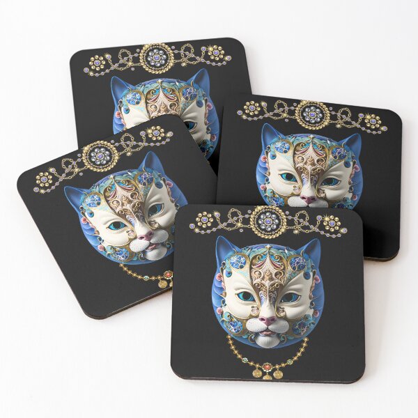 Item preview, Mystical masquerade cat in jewelry designed and sold by GorinART.