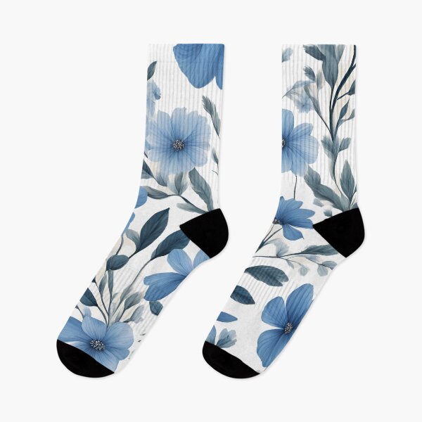 Artikelvorschau, Blaue Blumen der Natur, ein Blumenmusterdesign entworfen und verkauft von Rhmony.