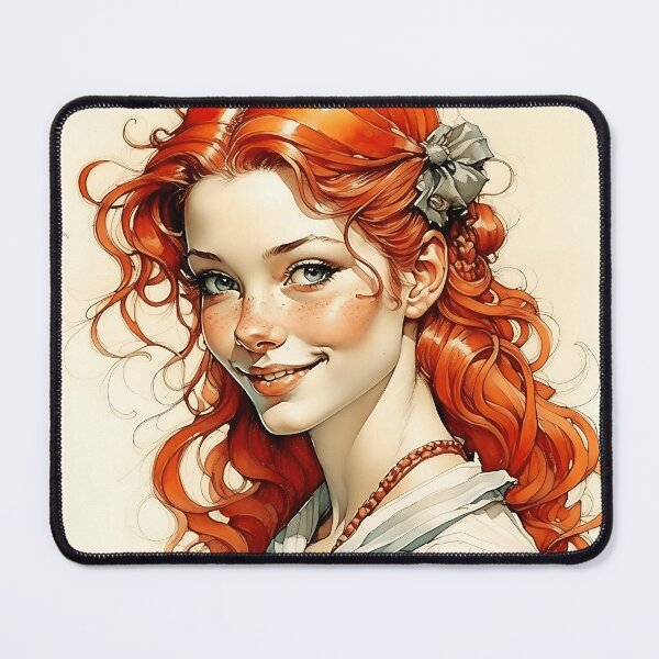 Item preview, [AI Art] Beautiful ginger girl designed and sold by Sissle.