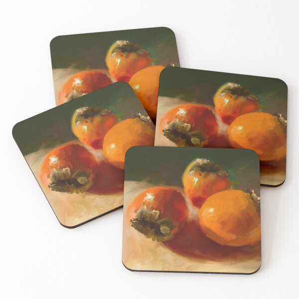 Item preview, Oil Painting of Persimmons designed and sold by Anne Marie Propst.