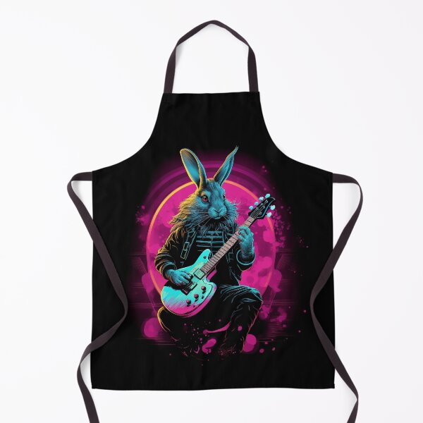 Item preview, Synthwave Guitarist rabbit designed and sold by MyBunnyverse.