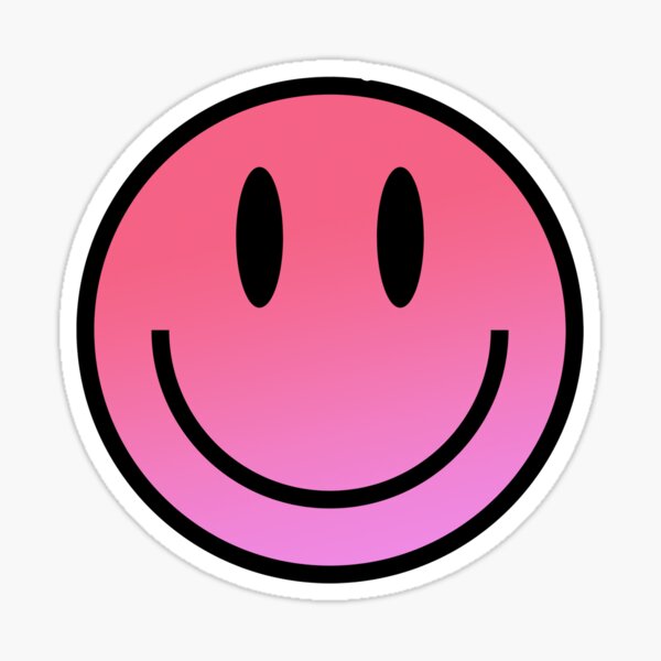 Sticker Happy smiley face