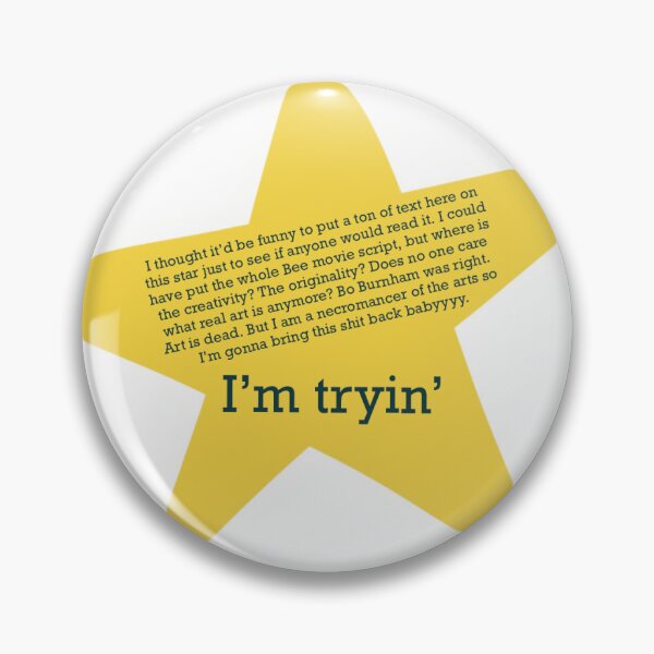 Item preview, I’m tryin’ sticker designed and sold by BaireyLameArt.