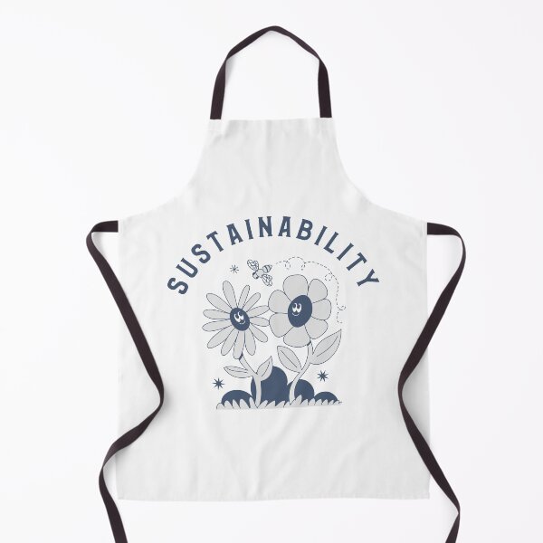 Item preview, Sustainability - Two Cheerful Flowers Watching A Flying Bee designed and sold by pixelplaza.