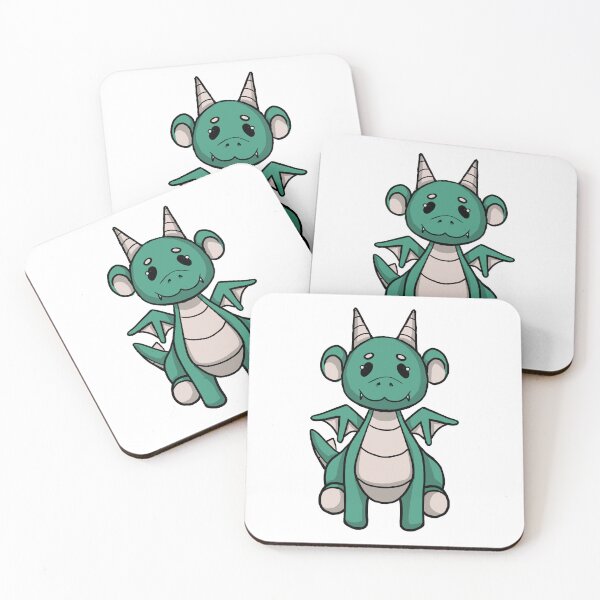 Item preview, Green Baby Dragon Cartoon designed and sold by castlekeepart.