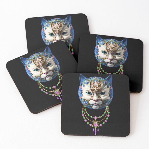 Item preview, Mystical masquerade cat in jewelry designed and sold by GorinART.