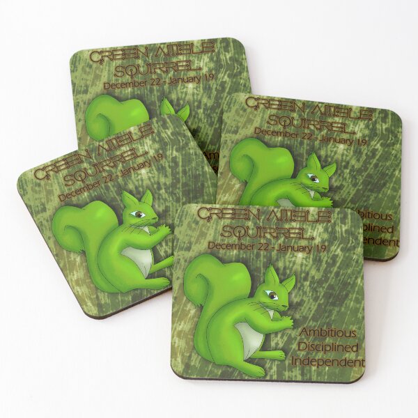 Item preview, Folklore Zodiac: Green Amble Squirrel designed and sold by mxminty.