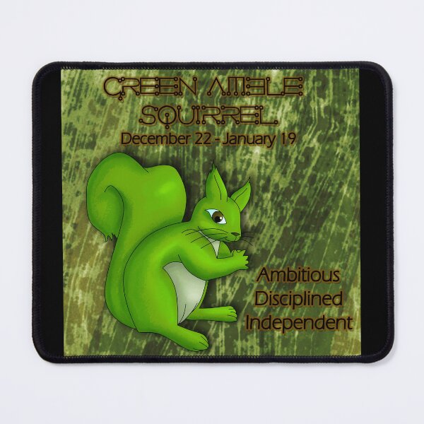 Item preview, Folklore Zodiac: Green Amble Squirrel designed and sold by mxminty.