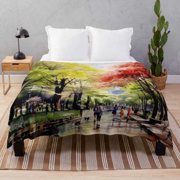 Item preview, A Watercolor Design of the Ueno Park in Tokyo - Japan designed and sold by Sketch-Shack.