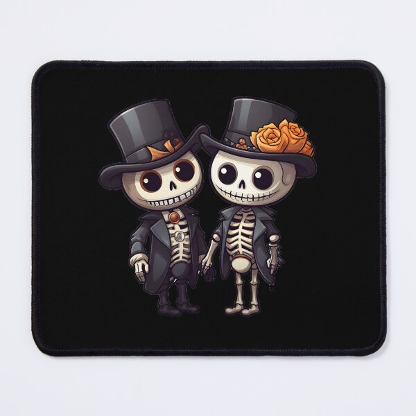 Item preview, cute kawaii skeleton designed and sold by Wickystickers.