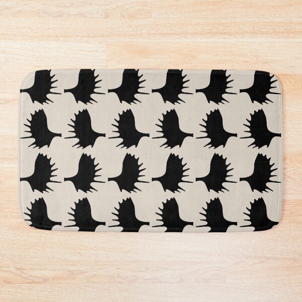 Item preview, Moose Antlers Pattern Black and Linen White designed and sold by tonymagnerart.