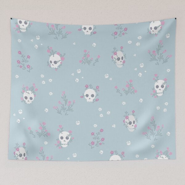 Item preview, Sims Inspired Skulls and Flowers Pattern designed and sold by DestructoKitty.