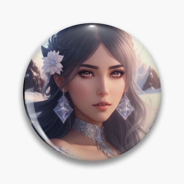 Item preview, Anime Character - Antarctic Aura: Anime Portrait on the Glacier designed and sold by Kumahimeco.