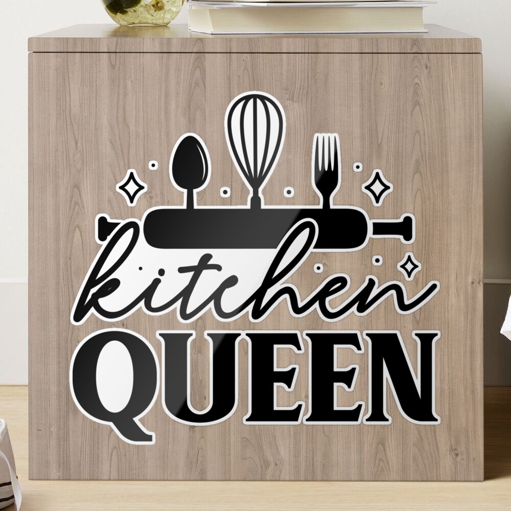 Kitchen queen!, Funny Chef Shirt, Chef Gift, Gift For Chef, Food Shirt, Gifts For Chefs, BBQ Shirt, Chef Gifts For Women, Chef Gifts For Men  Sticker for Sale by Neehovv