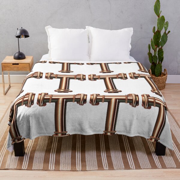 PIPES LETTER T Throw Blanket