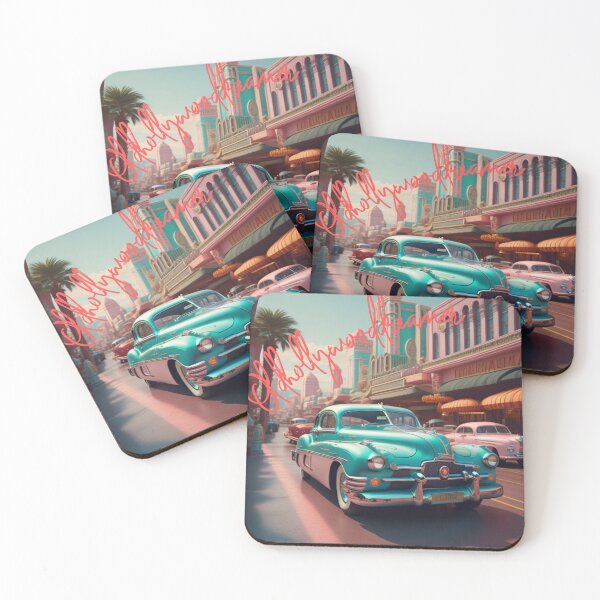 Item preview, Neon Pastel Classic Antique Car designed and sold by Chérie Nicole.