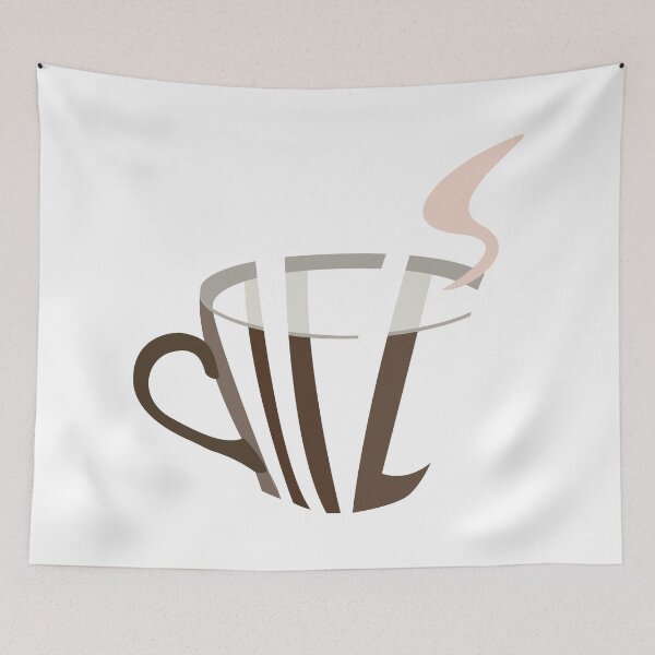 Item preview, coffee calligram designed and sold by Guido Isidrón Suárez.