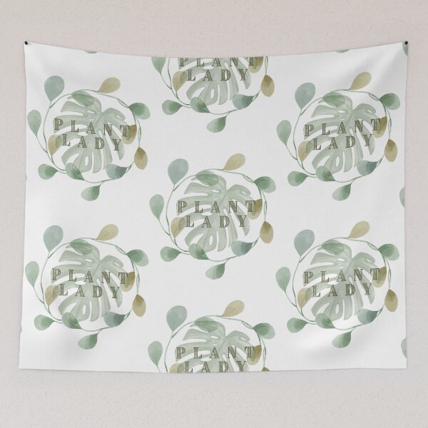 Item preview, Plant lady Flowers plants botanic designed and sold by Azrou shop.