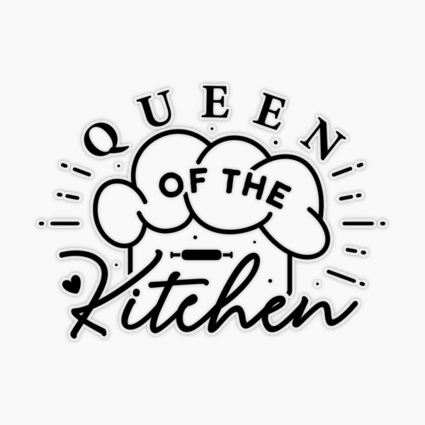 Kitchen queen!, Funny Chef Shirt, Chef Gift, Gift For Chef, Food Shirt, Gifts For Chefs, BBQ Shirt, Chef Gifts For Women, Chef Gifts For Men  Sticker for Sale by Neehovv