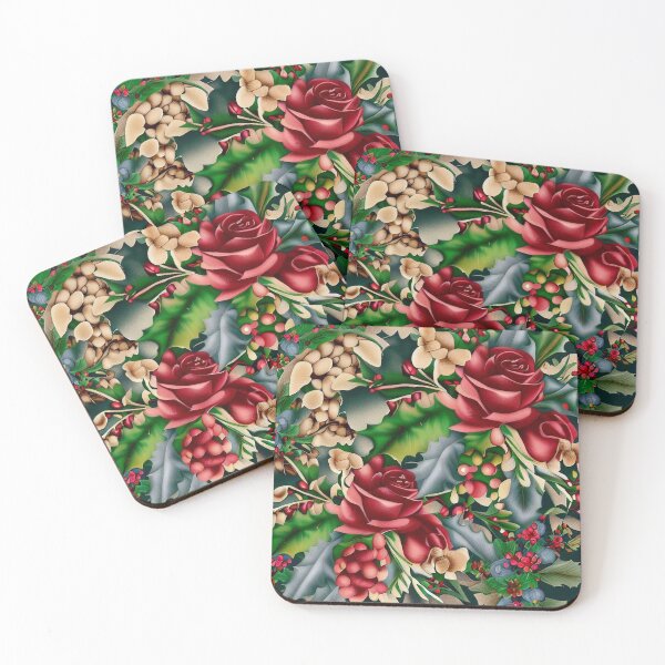 Item preview, Enchanting British Christmas Floral Design: A Timeless Holiday Delight designed and sold by The Digital Compass.
