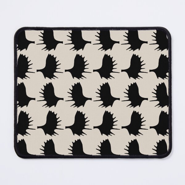 Item preview, Moose Antlers Pattern Black and Linen White designed and sold by tonymagnerart.