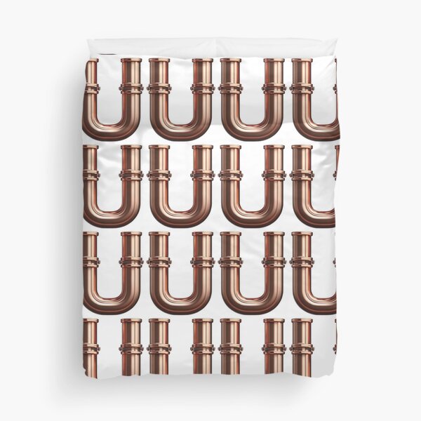 PIPES LETTER U Duvet Cover