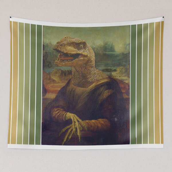 Item preview, MONA LISA VELOCIRAPTOR designed and sold by LT Graphic Art.