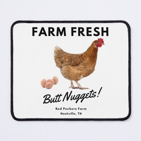 Item preview, Hilarious Farm Fresh Butt Nuggets T-Shirt: Egg-laying Chicken Design designed and sold by steph5477.