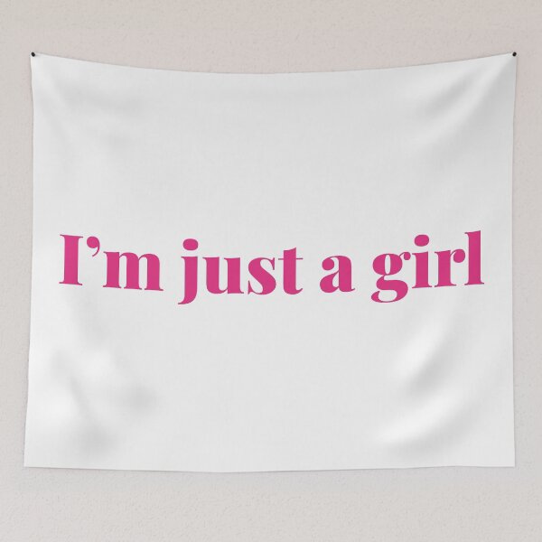 Item preview, I'm just a girl relatable phrase and meme designed and sold by xiape.