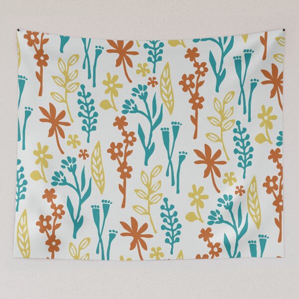 Item preview, Sims Inspired Colorful Botanical Pattern designed and sold by DestructoKitty.